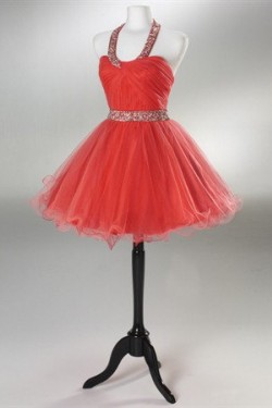 Short/Mini Halter Beaded Prom Evening Cocktail Dresses ED011430