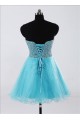 A-Line Sweetheart Short/Mini Beaded Tulle Prom Evening Cocktail Dresses ED011443
