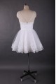 A-Line Short White Beaded Prom Evening Formal Dresses ED011449