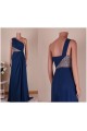 A-Line One-Shoulder Sequins Long Chiffon Prom Evening Formal Dresses ED011450