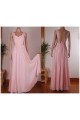 A-Line Long Pink Chiffon Prom Evening Formal Dresses ED011455 A-Line Long Pink Chiffon Prom Evening Formal Dresses ED011455