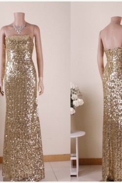 God Sequins Strapless Long Prom Evening Formal Dresses ED011458