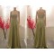 A-Line Strapless Beaded Long Chiffon Prom Evening Formal Dresses ED011464