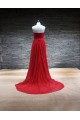 Sheath/Column Sweetheart Long Red Lace Prom Evening Formal Dresses ED011467 Sheath/Column Sweetheart Long Red Lace Prom Evening Formal Dresses ED011467