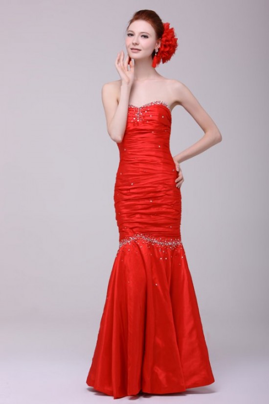 Trumpet/Mermaid Sweetheart Long Red Beaded Prom Evening Formal Party Dresses ED010147 Trumpet/Mermaid Sweetheart Long Red Beaded Prom Evening Formal Party Dresses ED010147