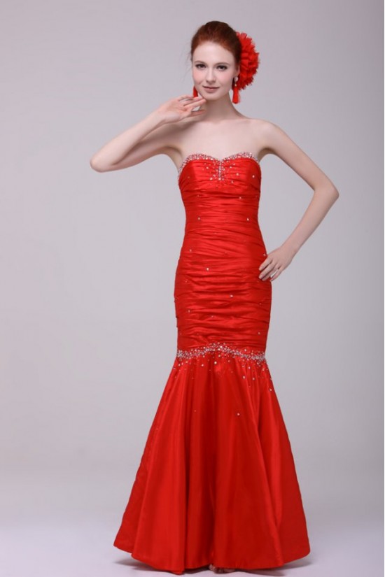 Trumpet/Mermaid Sweetheart Long Red Beaded Prom Evening Formal Party Dresses ED010147 Trumpet/Mermaid Sweetheart Long Red Beaded Prom Evening Formal Party Dresses ED010147