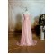 Sheath/Column Sweetheart Long Pink Lace Prom Evening Formal Dresses ED011470