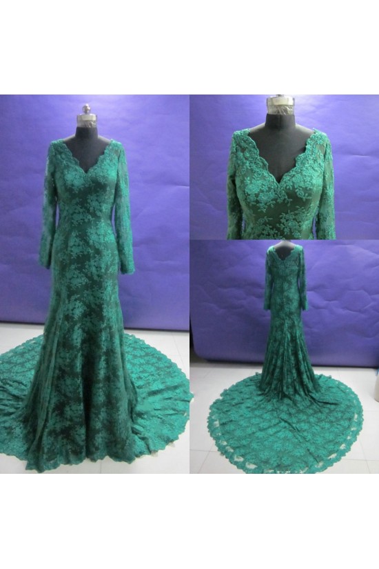 Trumpet/Mermaid V-Neck Long Sleeve Prom Evening Formal Dresses ED011471 Trumpet/Mermaid V-Neck Long Sleeve Prom Evening Formal Dresses ED011471