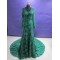 Trumpet/Mermaid V-Neck Long Sleeve Prom Evening Formal Dresses ED011471
