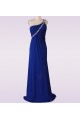 Sheath/Column Beaded One-Shoulder Long Blue Chiffon Prom Evening Formal Dresses ED011476 Sheath/Column Beaded One-Shoulder Long Blue Chiffon Prom Evening Formal Dresses ED011476