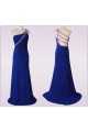 Sheath/Column Beaded One-Shoulder Long Blue Chiffon Prom Evening Formal Dresses ED011476 Sheath/Column Beaded One-Shoulder Long Blue Chiffon Prom Evening Formal Dresses ED011476