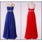 A-Line One-Shoulder Beaded Long Chiffon Prom Evening Formal Dresses ED011479
