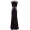 Trumpet/Mermaid Beaded Long Black Prom Evening Formal Dresses ED011480