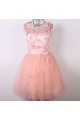 Short Pink Beaded Prom Evening Cocktail Dresses ED011484 Short Pink Beaded Prom Evening Cocktail Dresses ED011484