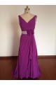 A-Line V-Neck Beaded Long Purple Chiffon Prom Evening Formal Dresses ED011496 A-Line V-Neck Beaded Long Purple Chiffon Prom Evening Formal Dresses ED011496