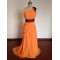 A-Line One-Shoulder Beaded Long Chiffon Prom Evening Formal Dresses ED011497