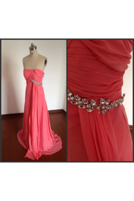 A-Line Strapless Beaded Long Pink Chiffon Prom Evening Formal Dresses ED011498 A-Line Strapless Beaded Long Pink Chiffon Prom Evening Formal Dresses ED011498
