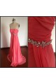 A-Line Strapless Beaded Long Pink Chiffon Prom Evening Formal Dresses ED011498 A-Line Strapless Beaded Long Pink Chiffon Prom Evening Formal Dresses ED011498