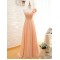 A-Line One-Shoulder Long Chiffon Prom Evening Bridesmaid Dresses ED011508