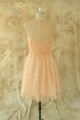 A-Line Bateau Short Chiffon Prom Evening Formal Dresses ED011510