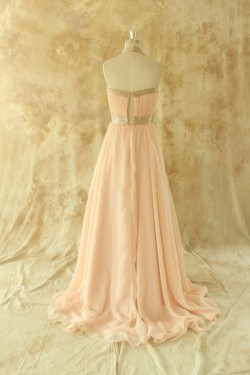 A-Line Halter Long Chiffon Prom Evening Formal Dresses ED011513