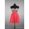 A-Line Sweetheart Short Sequin and Chiffon Prom Evening Cocktail Dresses ED011515