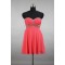 A-Line Sweetheart Beaded Short Chiffon Prom Evening Cocktail Dresses ED011517