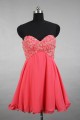 A-Line Sweetheart Beaded Short Chiffon Prom Evening Cocktail Dresses ED011518