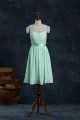A-Line Short Lace and Chiffon Prom Evening Bridesmaid Formal Dresses ED011519