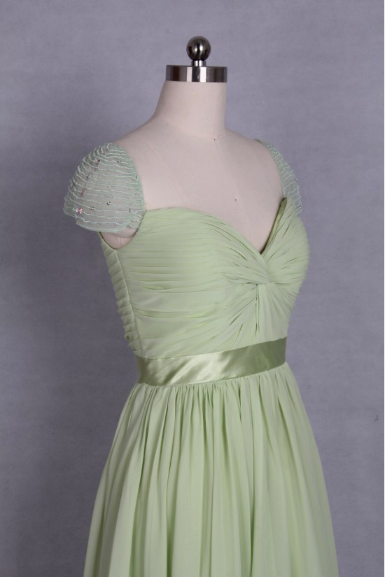 A-Line Beaded Cap-Sleeve Long Chiffon Prom Evening Formal Dresses ED011521 A-Line Beaded Cap-Sleeve Long Chiffon Prom Evening Formal Dresses ED011521