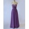 A-Line Sweetheart Beaded Long Purple Chiffon Prom Evening Formal Dresses ED011524