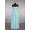 A-Line Sweetheart Beaded Long Blue Chiffon Prom Evening Formal Dresses ED011525