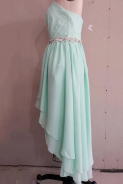 High Low Sweetheart Beaded Short Chiffon Prom Evening Bridesmaid Dresses ED011528