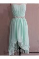 High Low Sweetheart Beaded Short Chiffon Prom Evening Bridesmaid Dresses ED011528