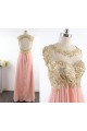 A-Line Beaded Long Chiffon Prom Evening Formal Dresses ED011529