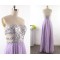 A-Line Strapless Long Beaded Sequin and Chiffon Prom Evening Formal Dresses ED011530