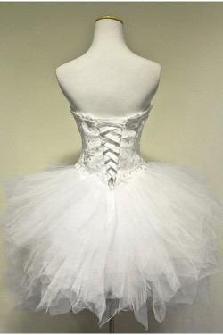 Short/Mini Sweetheart Tulle Prom Evening Cocktail Dresses ED011537