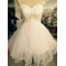 A-Line Sweetheart Beaded Applique Short Prom Evening Cocktail Dresses ED011539