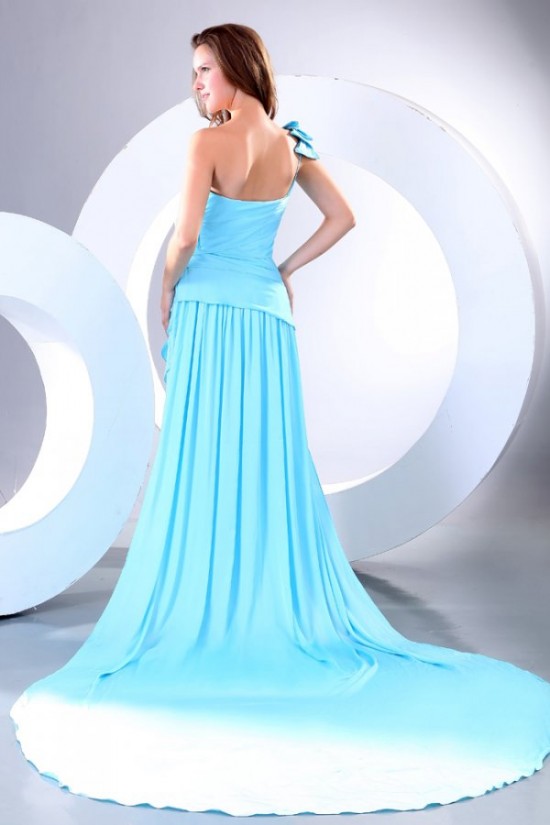 Long Blue One-Shoulder Prom Evening Formal Party Dresses ED010154 Long Blue One-Shoulder Prom Evening Formal Party Dresses ED010154