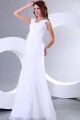 Long White Chiffon Prom Evening Formal Party Dresses ED010155