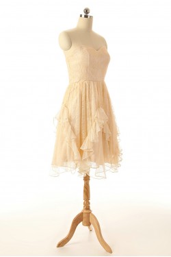 A-Line Sweetheart Short Lace Prom Evening Formal Dresses ED011550