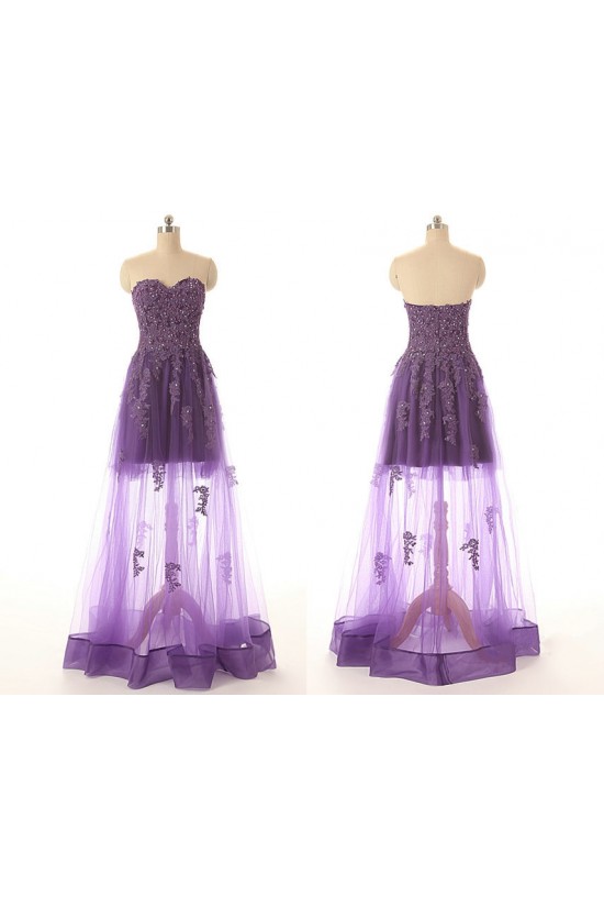 A-Line Sweetheart Long Purple Applique and Tulle Prom Evening Formal Dresses ED011551 A-Line Sweetheart Long Purple Applique and Tulle Prom Evening Formal Dresses ED011551