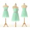A-Line Sweetheart Beaded Short Chiffon Prom Evening Bridesmaid Dresses ED011558