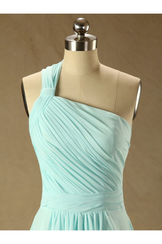 A-Line One-Shoulder Long Chiffon Prom Evening Bridesmaid Dresses ED011569 A-Line One-Shoulder Long Chiffon Prom Evening Bridesmaid Dresses ED011569