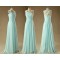 A-Line One-Shoulder Long Chiffon Prom Evening Bridesmaid Dresses ED011569