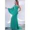 One-Shoulder Beaded Long Chiffon Prom Evening Formal Party Dresses ED010157