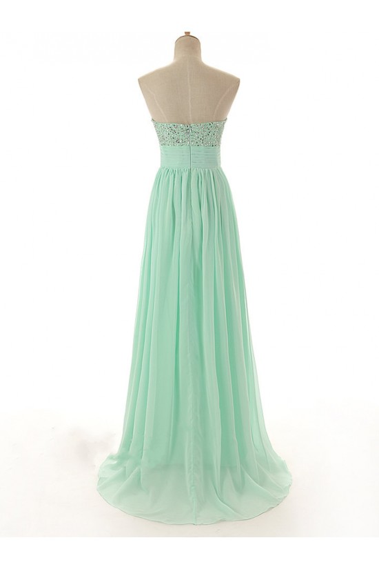 A-Line Sweetheart Beaded Long Chiffon Prom Evening Formal Dresses ED011571 A-Line Sweetheart Beaded Long Chiffon Prom Evening Formal Dresses ED011571