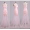 Trumpet/Mermaid Sweetheart Beaded Applique Long Pink Tulle Prom Evening Formal Dresses ED011578
