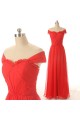 A-Line Off-the-Shoulder Long Red Chiffon Prom Evening Formal Dresses ED011579 A-Line Off-the-Shoulder Long Red Chiffon Prom Evening Formal Dresses ED011579