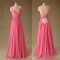 A-Line Long Chiffon Prom Evening Formal Bridesmaid Dresses ED011581